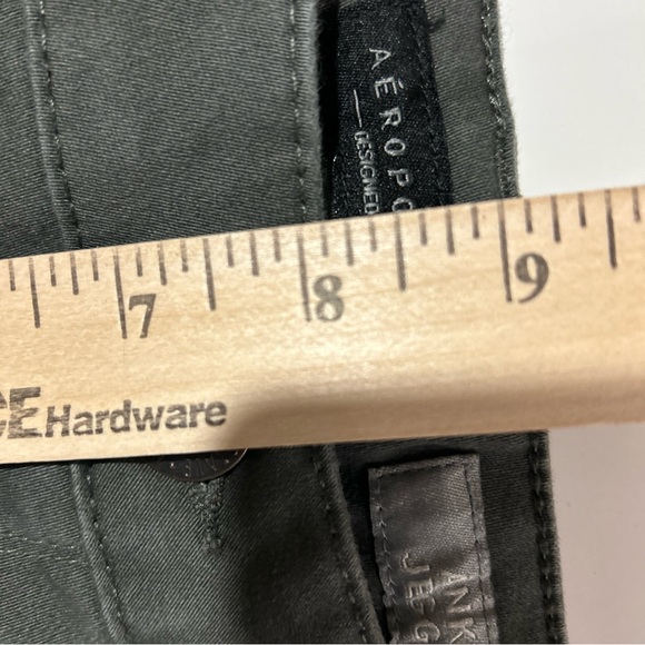 Aeropostale Ankle Jegging Women’s 8 Jeans Low Rise Dark Gray Casual Y2K Skinny - Picture 10 of 11